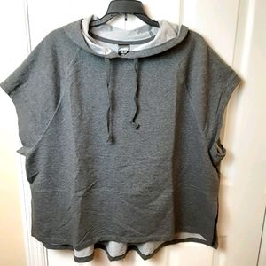 NWOT Boxy Hi-Lo Hoodie Athleisure Lagenlook 2XL